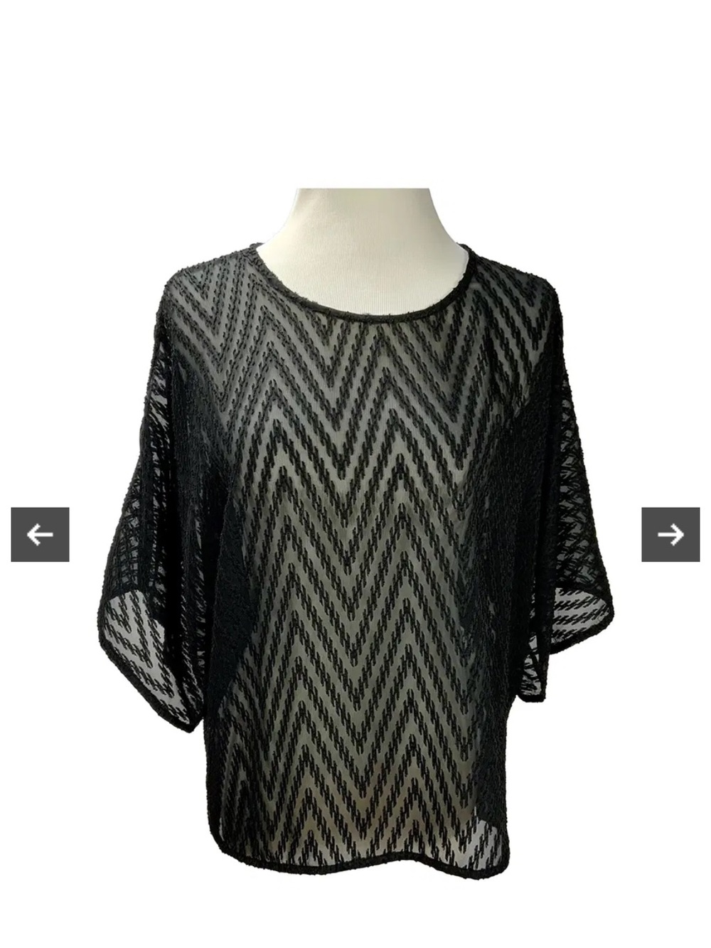 IRO oversized y2k sheer shirt top, festival lux 8/10 MED